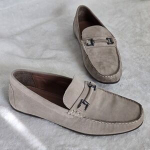 Thomas Crick Loafers Men's Size US8 / UK7 Suede Tan Dressy Comfort‎ Preppy Shoes